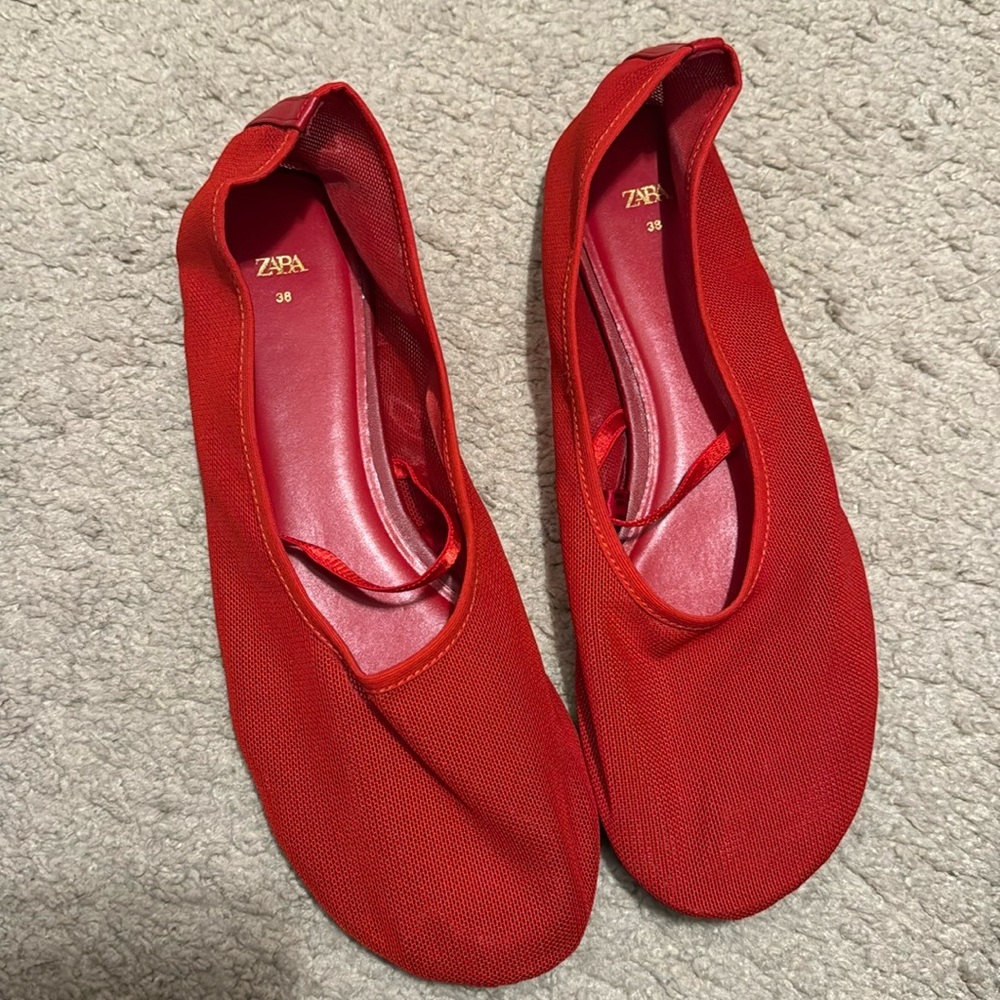 Zara mesh ballet flats (no tags but never been worn!)